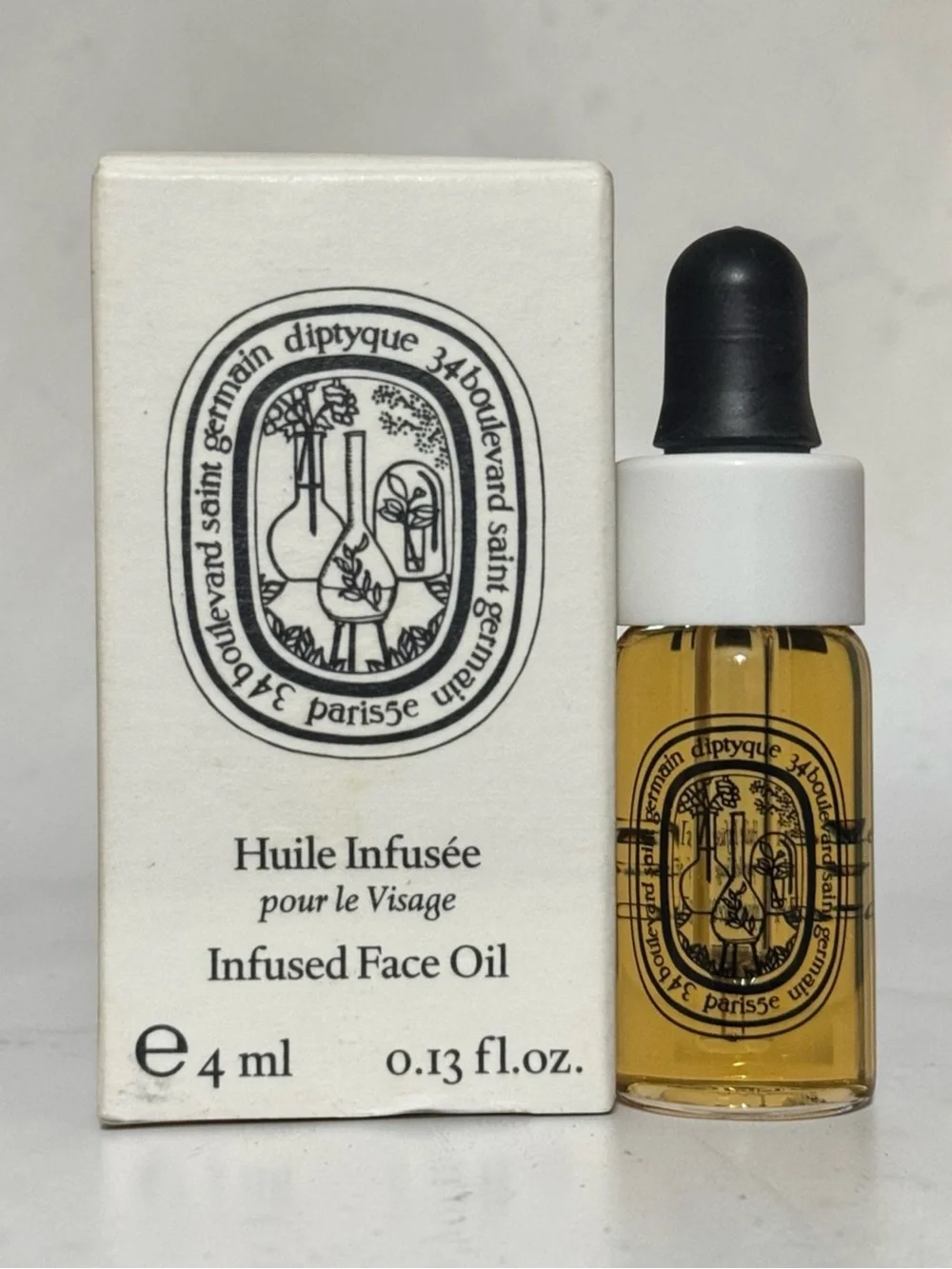 Diptyque Infused Face Oil 4 ml Huile Visage Serum, Deluxe Mini Rare Sample NEW